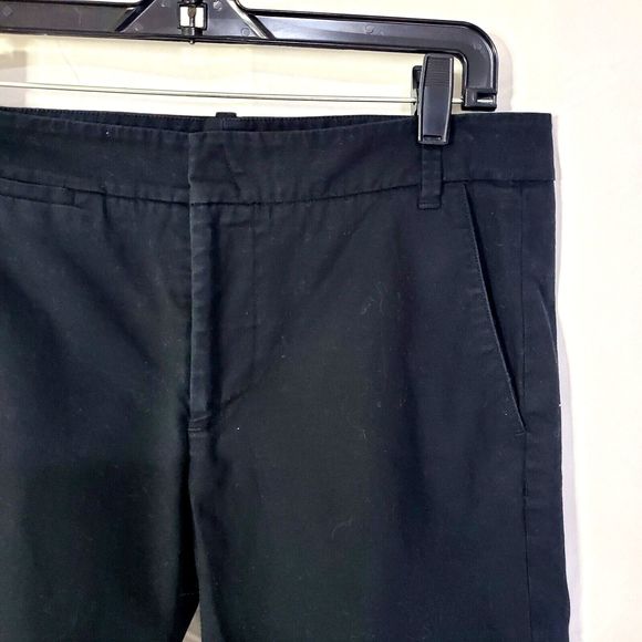 Vince Knee Length Side Pocket Chino Shorts Womens size 8 Chino Bermuda Black - Picture 2 of 8